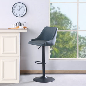 OSP Home Furnishings Sylmar Height Adjustable Stool Navy
