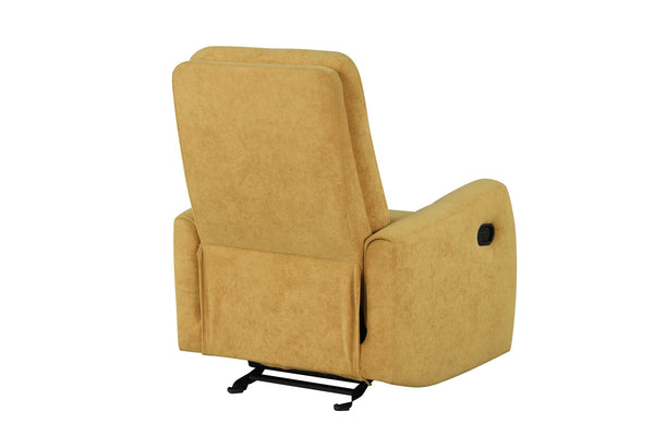 English Elm Paterson Microsuede Velvet Rocker Recliner Plush Swivel Chair for Living Room Yellow B078P497897