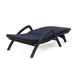 Christopher Knight Home® - Noble House - Waverly Outdoor Faux Wicker Chaise Lounge With Cushion