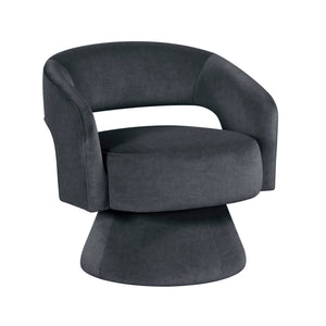 English Elm Modern Velvet Swivel Accent Chair with Pocket Coil Support for Living Room B011P452465