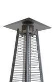 English Elm 40,000 Btu Propane Standing Patio Heater Stainless Steel