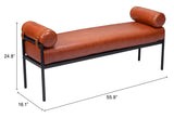 Barrow Bench Brown 110179 Zuo Modern