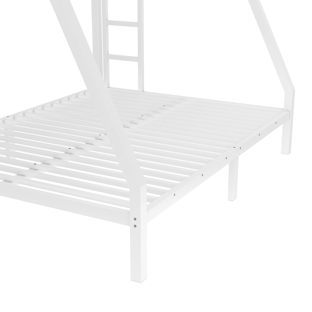 English Elm Metal Twin Over Full Bunk Bed For Teens & Adults – Durable, Space-Saving With Safety Features & Comfort W1580P336604