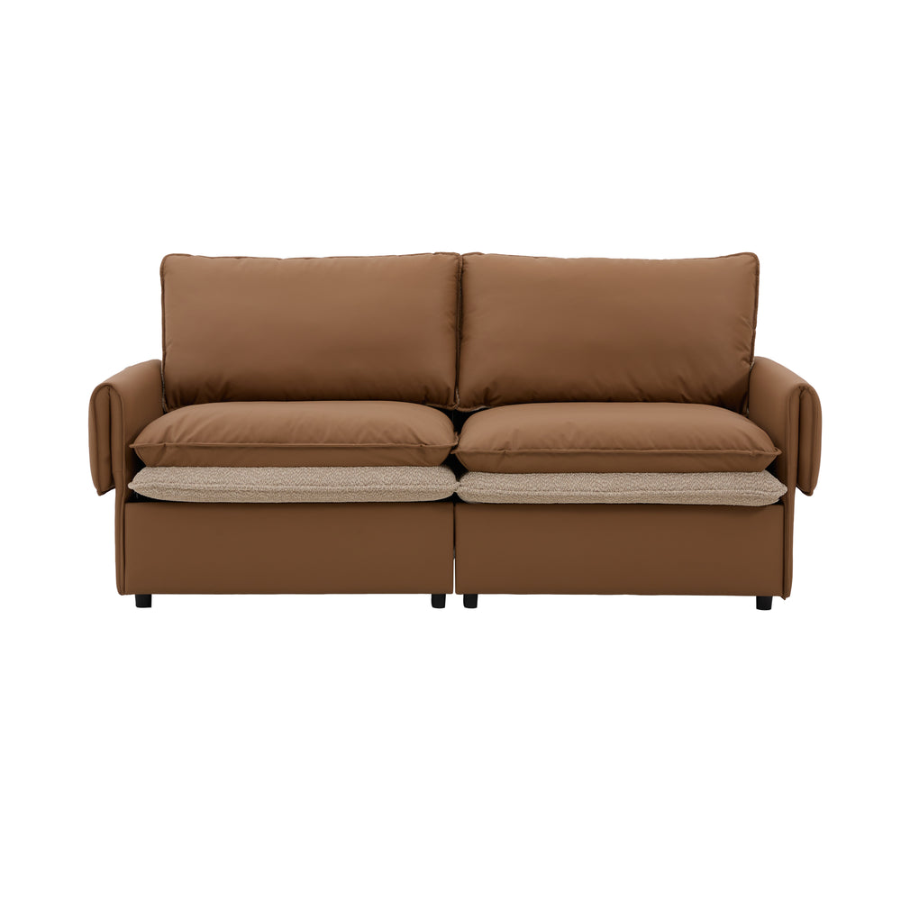 English Elm Modern Oversized Armchair - Stylish Accent Chair With Dual-Sided Upholstery For Versatile Comfort W2997P294043