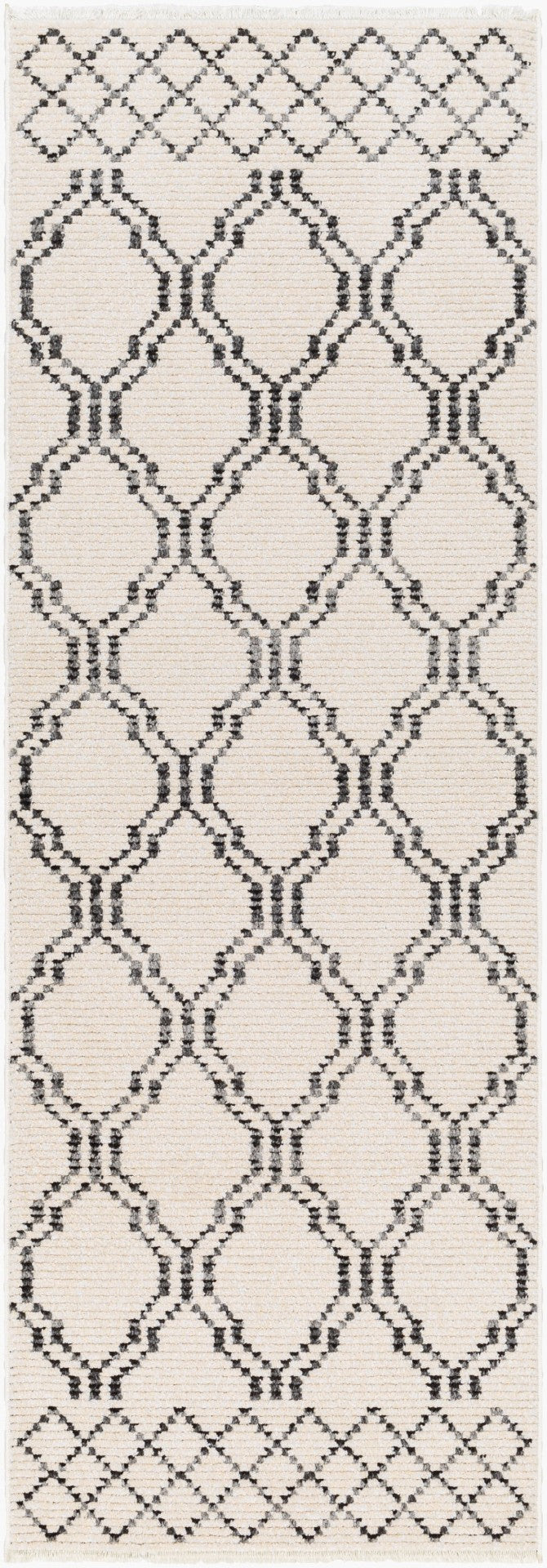 Livabliss Calico Fringe Runner Rug Machine Woven Turkey Polypropylene Cottage Hallway Accent CAC2303-2777
