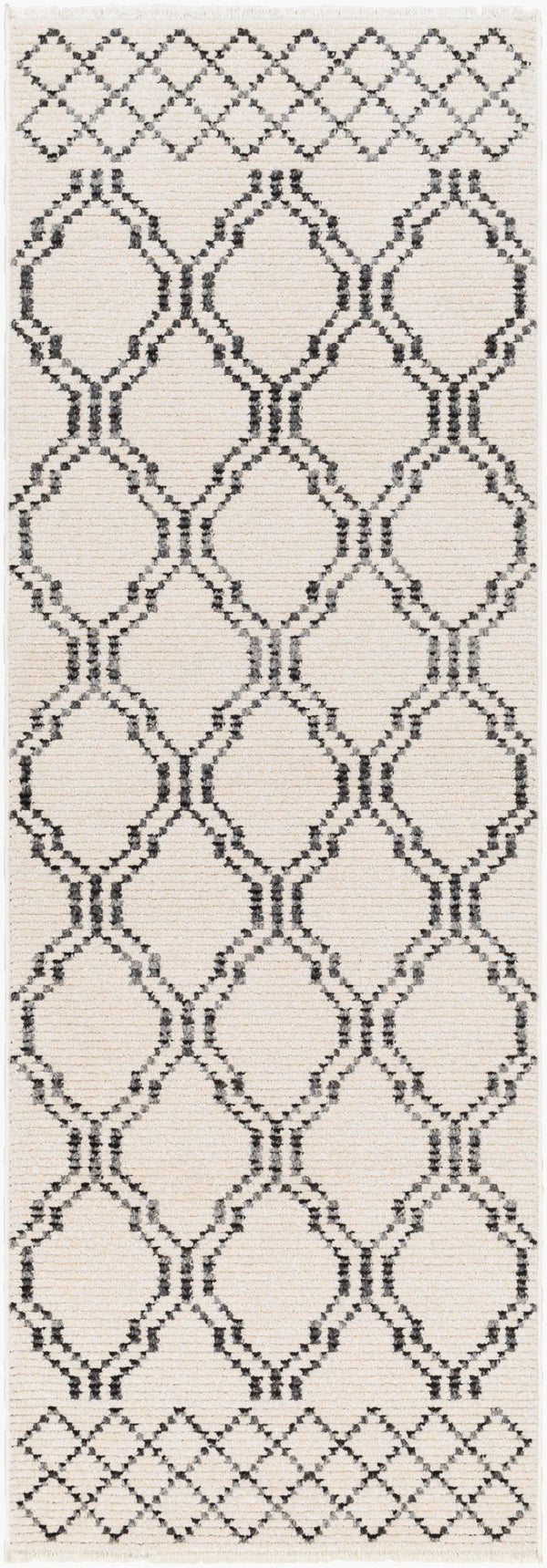 Livabliss Calico Fringe Runner Rug Machine Woven Turkey Polypropylene Cottage Hallway Accent CAC2303-2777