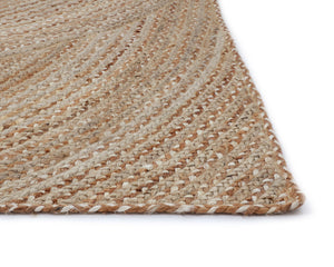 Sunpan Prescott Hand-Braided Rug - Unique Circular Patterns, Eco-Friendly Jute, Artisan-Made Textural Beauty 10' X 14'