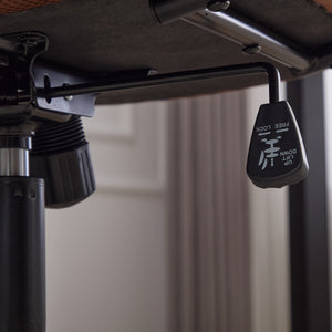 English Elm Office Ergonomic Mid-Back Chair with Double Sponge Cushions, Reclining 40° Base, Padded Arms and Wheels Brown W1143P373975