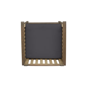 English Elm Christopher Knight Home® - CASA Acacia Outdoor Barstool Set of 2 with Water-Resistant Cushions, Rustic Slat Design, Durable Grey 63833.00GRY