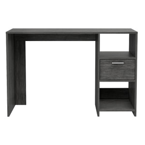English Elm Arlington Writing Computer Desk - Stylish Compact Design With Drawer & Two Open Shelves For Storage B128P148861