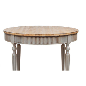 English Elm Colette Reclaimed Pine Round Dining Table Seats Four with Antique Two-tone Finish B2719P485500