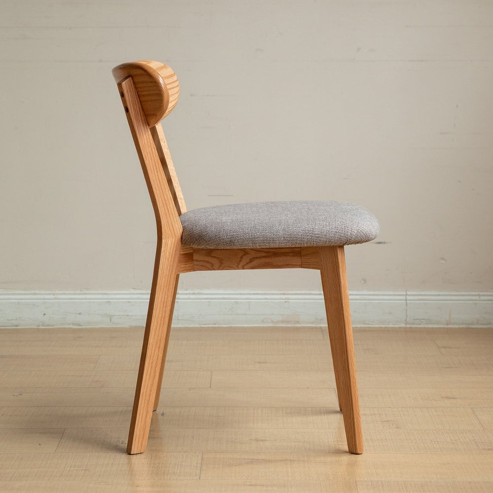 English Elm (Set Of 2 Pcs) Solid Oak Dining Chairs - Fas-Grade Natural Wood, Comfortable And Stylish Seating Options W1283P256476