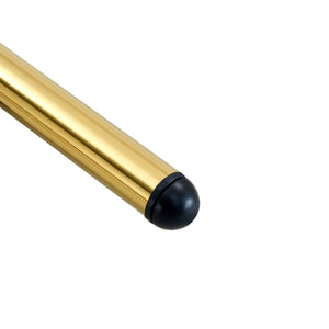 English Elm 4-Piece Dining Set: Modern Luxe Round Glass Table & Stylish Black-Gold Chairs For Chic Spaces W1151S03684