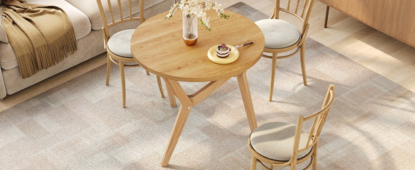 English Elm Round Solid Rubberwood Adjustable Height Coffee Cocktail Table for Modern Living Rooms N735P369877N