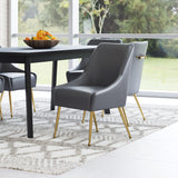 Maxine Dining Chair Gray & Gold 109713 Zuo Modern