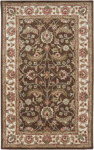 Livabliss Caesar Hand Tufted Wool Area Rug Traditional Pattern for Living Room or Dining Dark Brown, Pal 12' x 15' CAE1003-1215