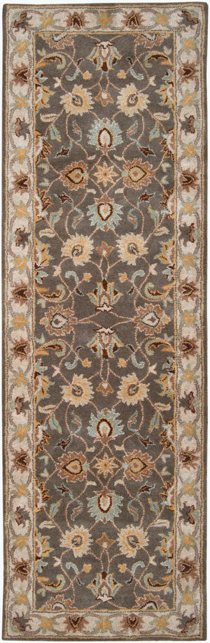 Livabliss Caesar Hand Tufted Wool Area Rug for Formal Living Dining and Bedroom Spaces Charcoal, Taupe 2'6" x 8' CAE1005-268