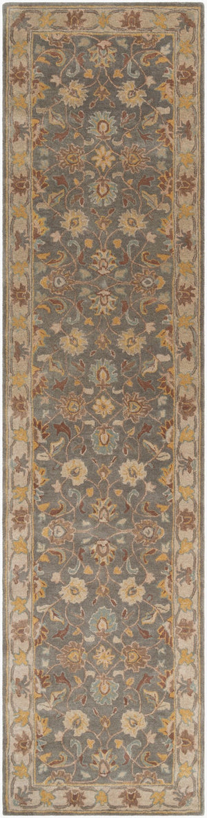 Livabliss Caesar Hand Tufted Wool Area Rug for Formal Living Dining and Bedroom Spaces Charcoal, Taupe 3' x 12' CAE1005-312