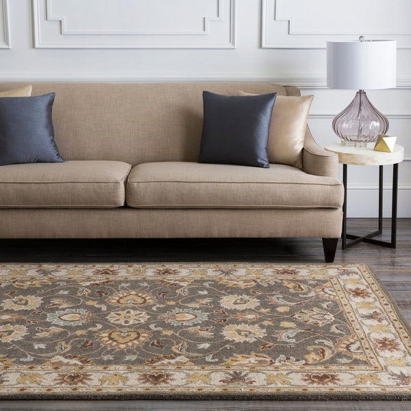 Livabliss Caesar Hand Tufted Wool Area Rug for Formal Living Dining and Bedroom Spaces Charcoal, Taupe 12' x 15' CAE1005-1215