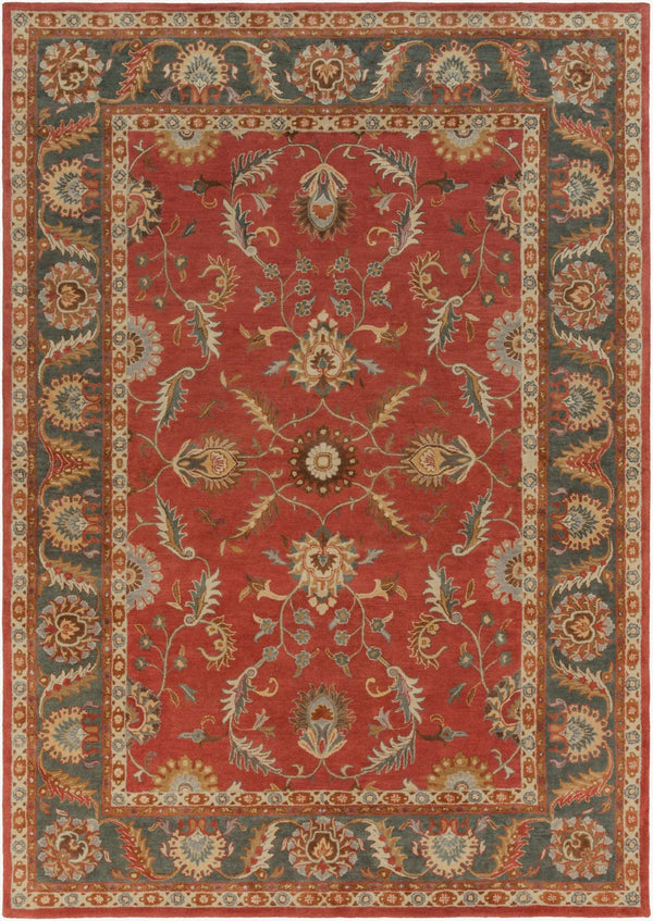 Livabliss Caesar Hand Tufted Wool Area Rug Artisan Crafted for Living Dining or Bedroom Spaces Navy, Taupe 10' x 14' CAE1007-1014