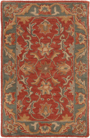 Livabliss Caesar Hand Tufted Wool Area Rug Artisan Crafted for Living Dining or Bedroom Spaces Navy, Taupe 2' x 3' CAE1007-23