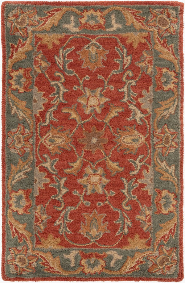 Livabliss Caesar Hand Tufted Wool Area Rug Artisan Crafted for Living Dining or Bedroom Spaces Navy, Taupe 2' x 3' CAE1007-23