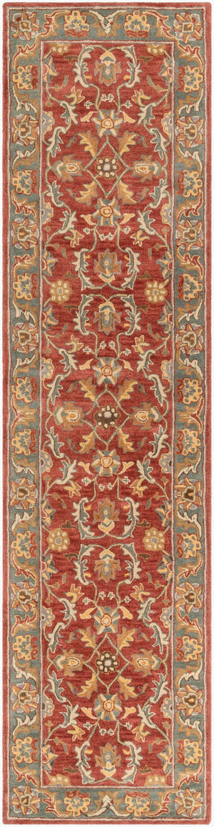 Livabliss Caesar Hand Tufted Wool Area Rug Artisan Crafted for Living Dining or Bedroom Spaces Navy, Taupe 3' x 12' CAE1007-312