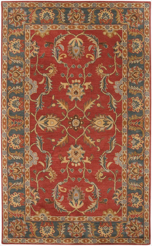 Livabliss Caesar Hand Tufted Wool Area Rug Artisan Crafted for Living Dining or Bedroom Spaces Navy, Taupe 5' x 8' CAE1007-58