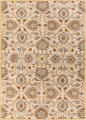Livabliss Caesar Hand Tufted Wool Area Rug Traditional Pattern for Formal Living Dining Rooms Dark Brown, Med 10' x 14' CAE1012-1014