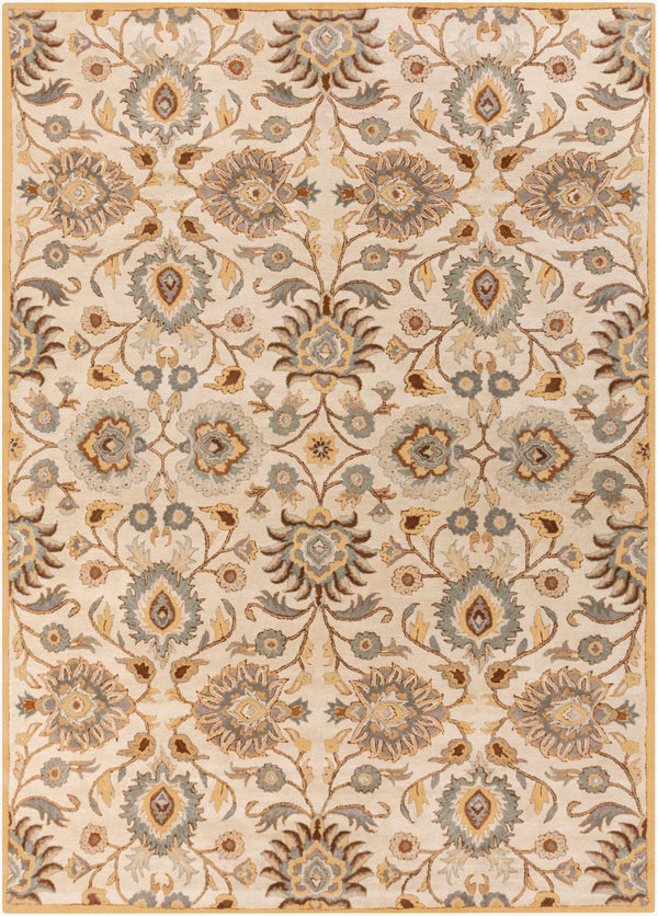 Livabliss Caesar Hand Tufted Wool Area Rug Traditional Pattern for Formal Living Dining Rooms Dark Brown, Med 10' x 14' CAE1012-1014