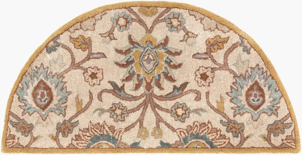 Livabliss Caesar Hand Tufted Wool Area Rug Traditional Pattern for Formal Living Dining Rooms Dark Brown, Med 2' x 4' CAE1012-24HM