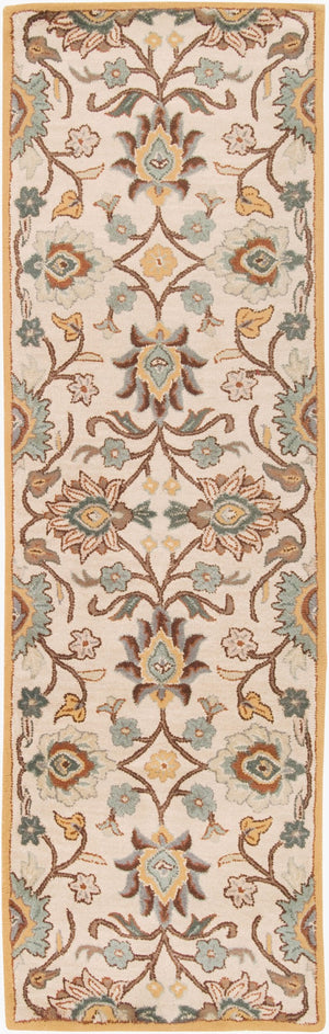 Livabliss Caesar Hand Tufted Wool Area Rug Traditional Pattern for Formal Living Dining Rooms Dark Brown, Med 2'6" x 8' CAE1012-268