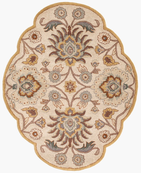 Livabliss Caesar Hand Tufted Wool Area Rug Traditional Pattern for Formal Living Dining Rooms Dark Brown, Med 9' x 12' CAE1012-912