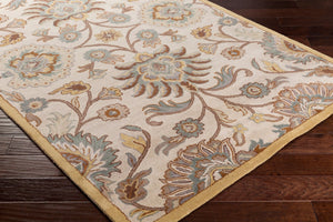 Livabliss Caesar Hand Tufted Wool Area Rug Traditional Pattern for Formal Living Dining Rooms Dark Brown, Med 9' x 12' CAE1012-912