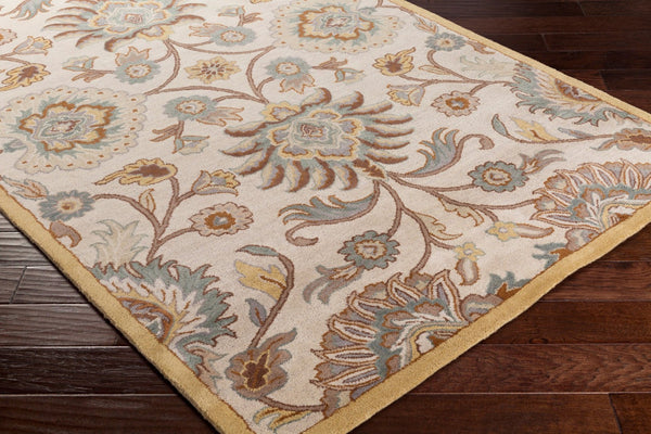 Livabliss Caesar Hand Tufted Wool Area Rug Traditional Pattern for Formal Living Dining Rooms Dark Brown, Med 9' x 12' CAE1012-912