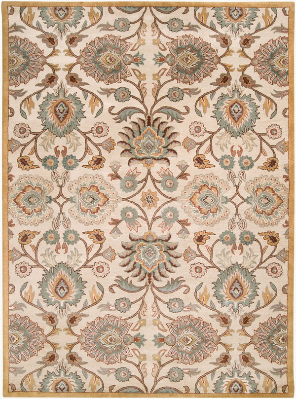Livabliss Caesar Hand Tufted Wool Area Rug Traditional Pattern for Formal Living Dining Rooms Dark Brown, Med 8' x 11' CAE1012-811