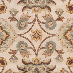 Livabliss Caesar Hand Tufted Wool Area Rug Traditional Pattern for Formal Living Dining Rooms Dark Brown, Med 9' x 12' CAE1012-912