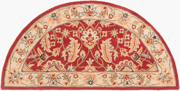 Livabliss Caesar Hand Tufted Wool Area Rug Crafted in India for Classic Living Spaces Rust, Light Gra 2' x 4' CAE1022-24HM