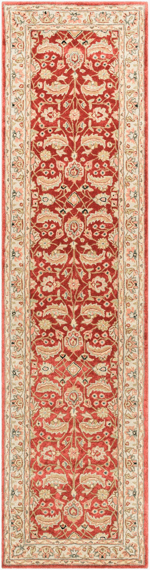Livabliss Caesar Hand Tufted Wool Area Rug Crafted in India for Classic Living Spaces Rust, Light Gra 3' x 12' CAE1022-312
