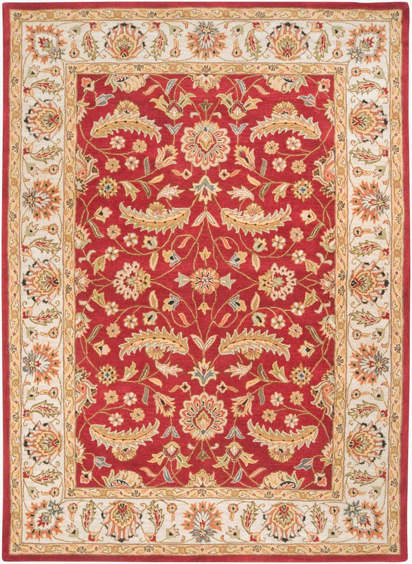 Livabliss Caesar Hand Tufted Wool Area Rug Crafted in India for Classic Living Spaces Rust, Light Gra 8' x 11' CAE1022-811