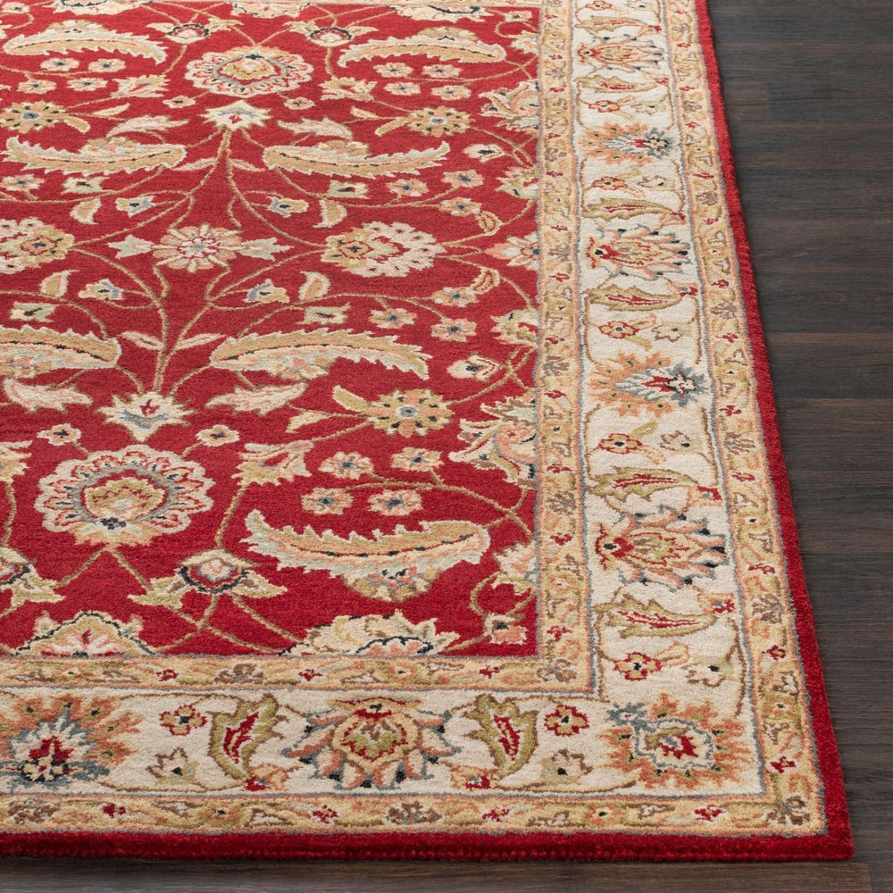 Livabliss Caesar Hand Tufted Wool Area Rug Crafted in India for Classic Living Spaces Rust, Light Gra 2' x 3' CAE1022-23
