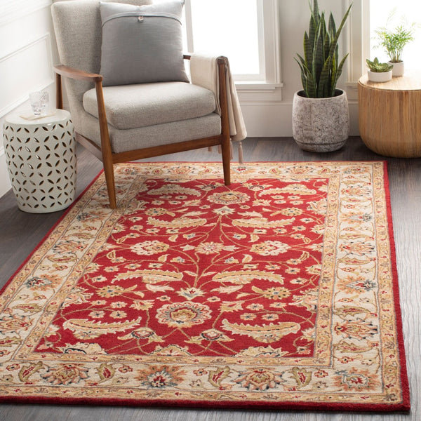 Livabliss Caesar Hand Tufted Wool Area Rug Crafted in India for Classic Living Spaces Rust, Light Gra 12' x 15' CAE1022-1215