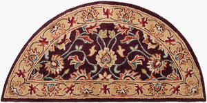 Livabliss Caesar Collection Hand Tufted Wool Area Rug Updated Traditional Pattern for Large Living Rooms Burgundy, Tan 2' x 4' CAE1024-24HM