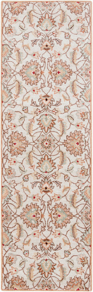 Livabliss Caesar Hand Tufted Wool Area Rug Traditional Pattern for Formal Living Dining Spaces Medium Gray, Ta 2'6" x 8' CAE1029-268