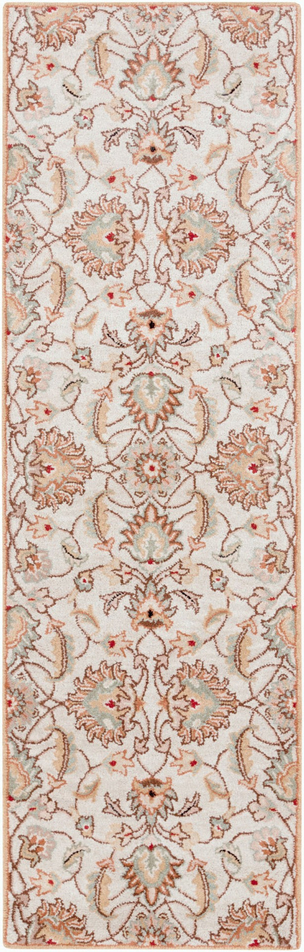 Livabliss Caesar Hand Tufted Wool Area Rug Traditional Pattern for Formal Living Dining Spaces Medium Gray, Ta 2'6" x 8' CAE1029-268