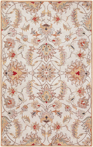 Livabliss Caesar Hand Tufted Wool Area Rug Traditional Pattern for Formal Living Dining Spaces Medium Gray, Ta 4' x 6' CAE1029-46