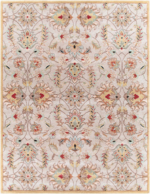 Livabliss Caesar Hand Tufted Wool Area Rug Traditional Pattern for Formal Living Dining Spaces Medium Gray, Ta 7'6" x 9'6" CAE1029-7696