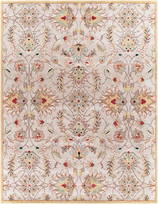 Livabliss Caesar Hand Tufted Wool Area Rug Traditional Pattern for Formal Living Dining Spaces Medium Gray, Ta 7'6" x 9'6" CAE1029-7696