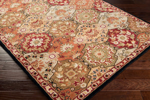 Surya Caesar 12' X 15' Handcrafted Wool Rug - Timeless Elegance, Comfort, And Sophistication For Your Home Burnt Orange Wool Cae1034-24hm