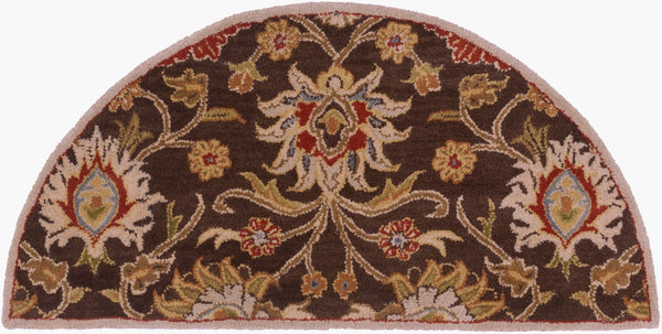 Livabliss Caesar Hand Tufted Wool Area Rug Artisan Crafted Traditional Style for Large Living Spaces Dark Brown, Bro 2' x 4' CAE1051-24HM